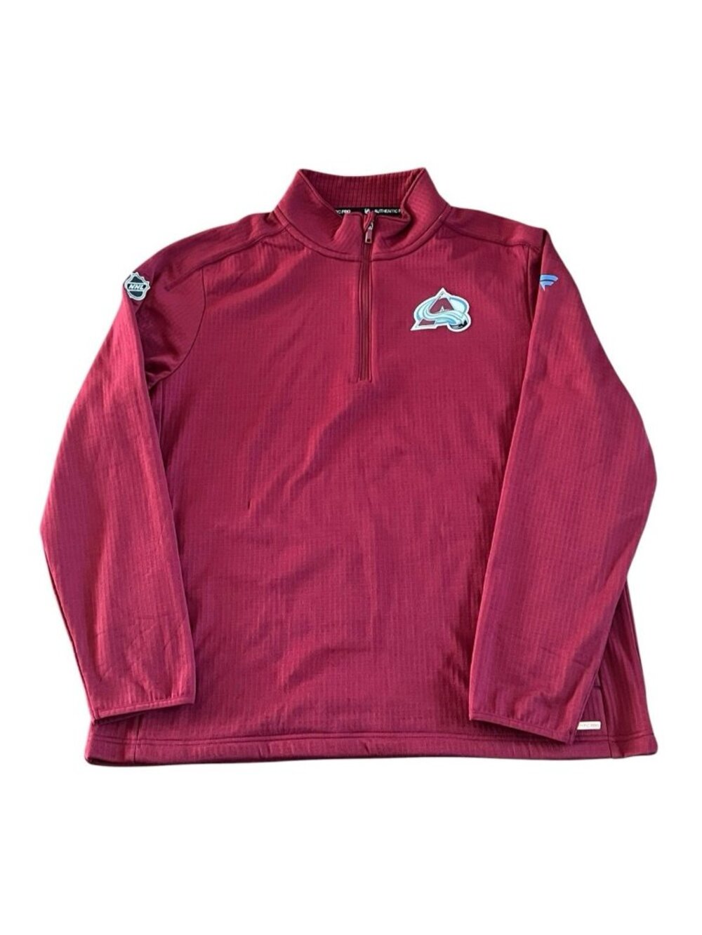 Fanatics Colorado Avalanche Authentic Quarter Zip Pullover Jacket Men's XL